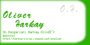 oliver harkay business card